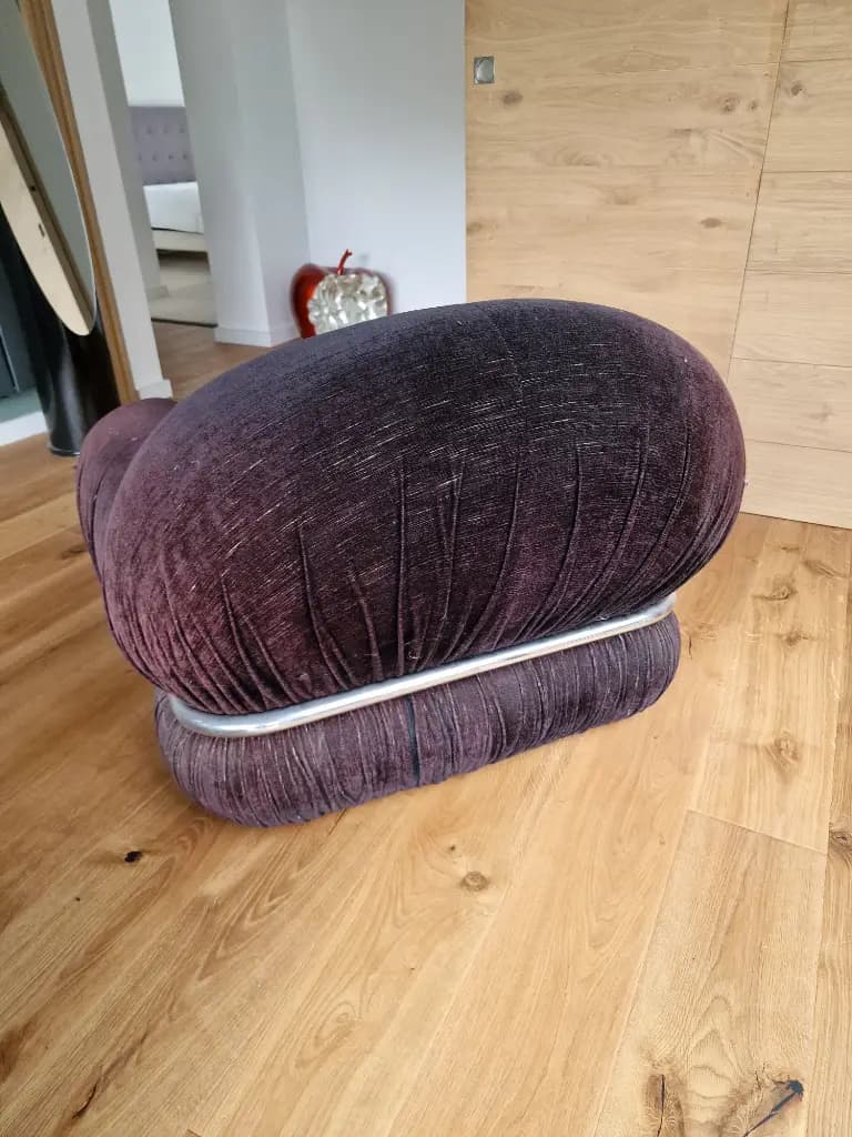 Thumbnail for Fauteuil velours ras