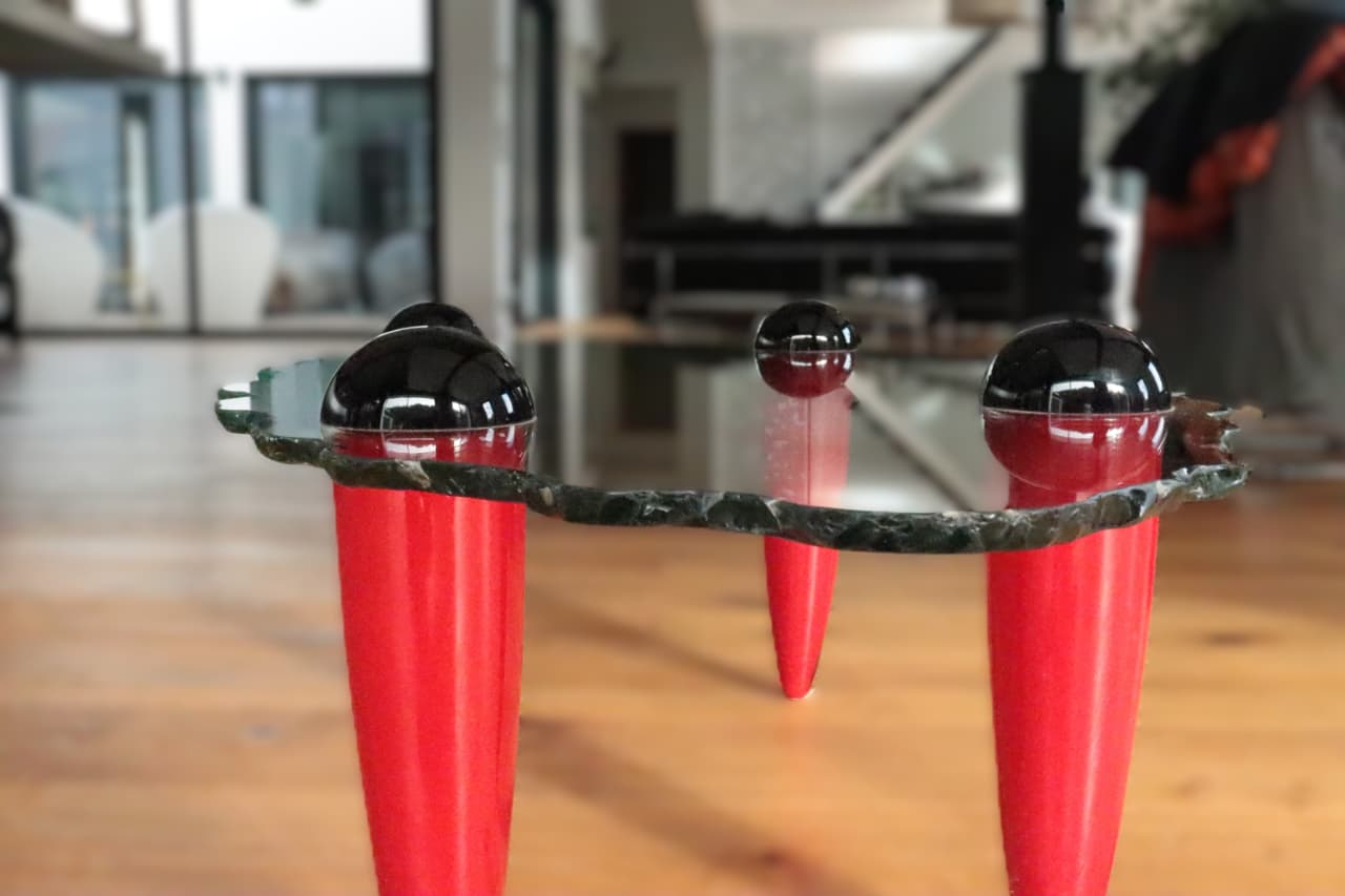 Thumbnail for Table de designer création unique dans le goût de Maurice Barilone