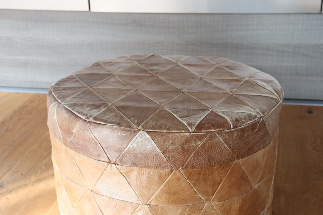 Thumbnail for Pouf rigide De Séde model rare