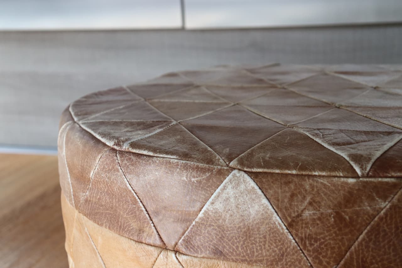 Thumbnail for Pouf rigide De Séde model rare