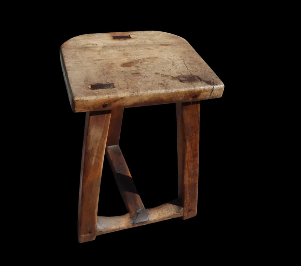 Tabouret de traite ou de métier