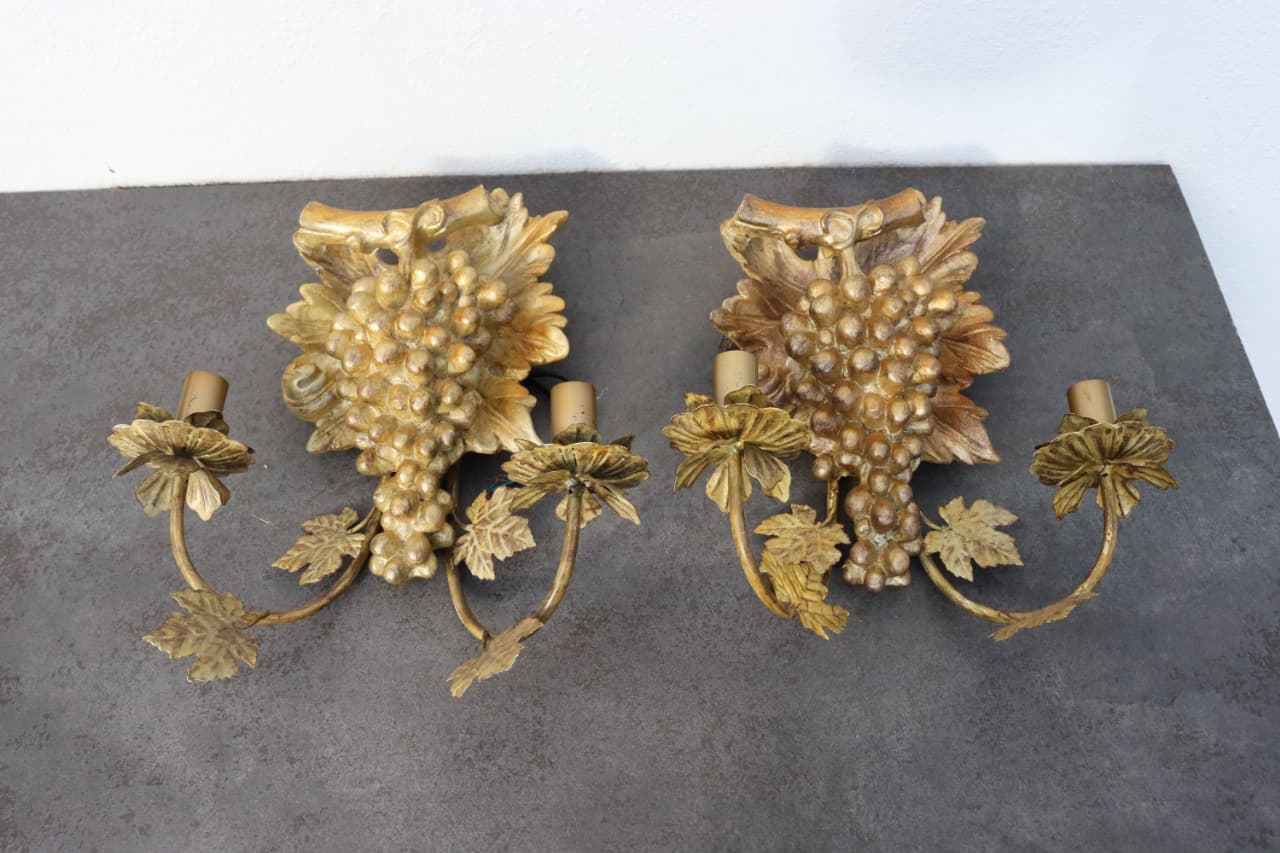 Thumbnail for Applique grappe de raisin doré deux feux