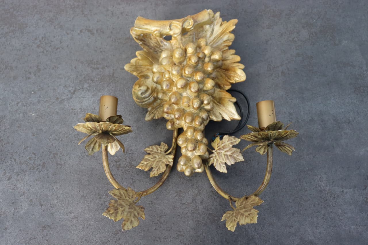 Thumbnail for Applique grappe de raisin doré deux feux