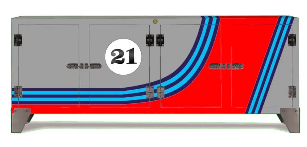 Thumbnail for Meuble 4 portes Porsche Martini